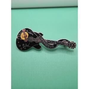 Hard Rock Cafe Pin Houston Roy Orbison Dead Rocker Series Black Gibson Guitar